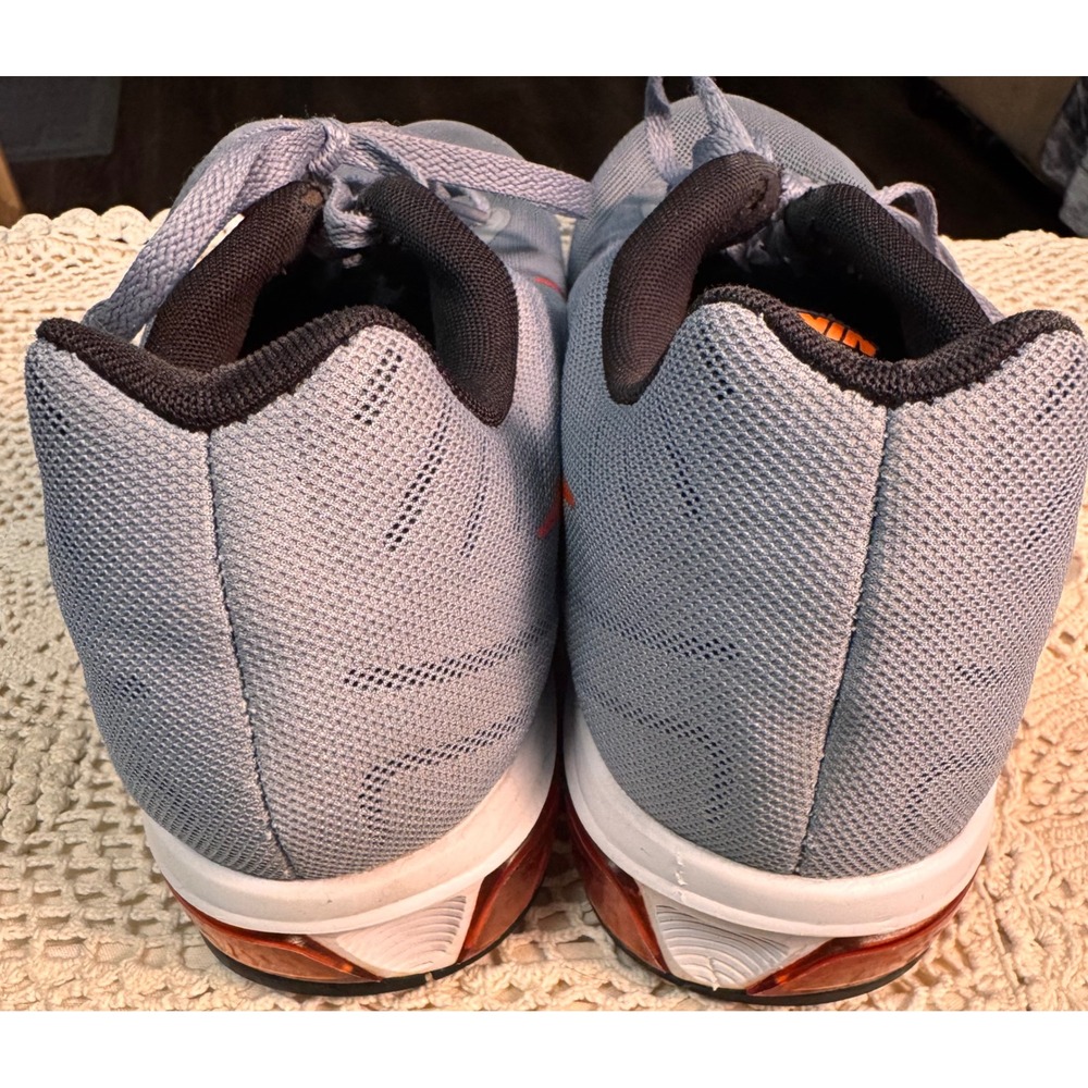 Nike Running Shoes‎ Air Max Cushioned Athletic Sneakers Gray Orange Mens 12 - Picture 5 of 7